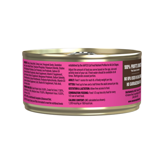 96% Turkey & Turkey Liver Pate Cat Food