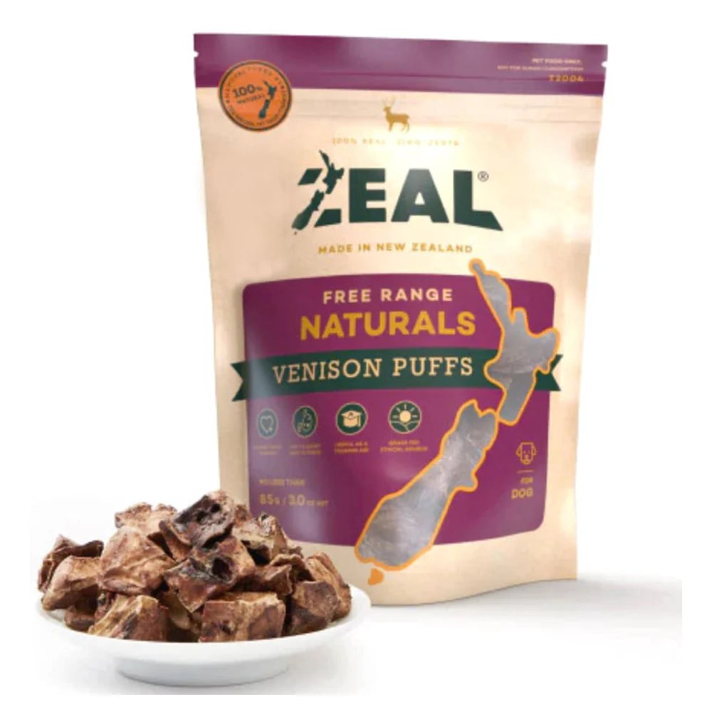 Free Range Naturals Venison Puffs Dog Treats