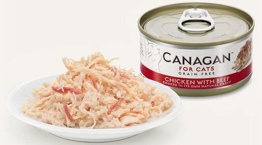 Grain Free Canned Cat Food - Chicken with Beef