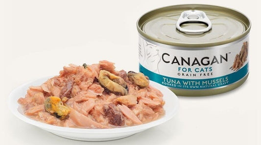 Grain Free Canned Cat Food - Tuna with Mussels