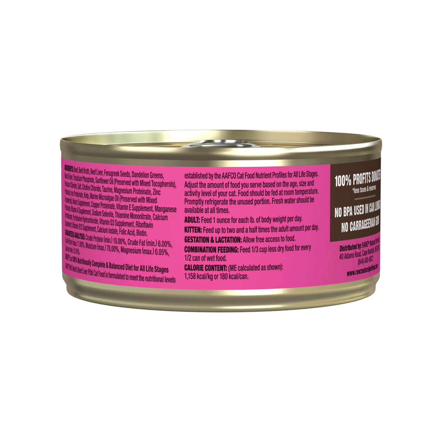 96% Beef & Beef Liver Pate Cat Food