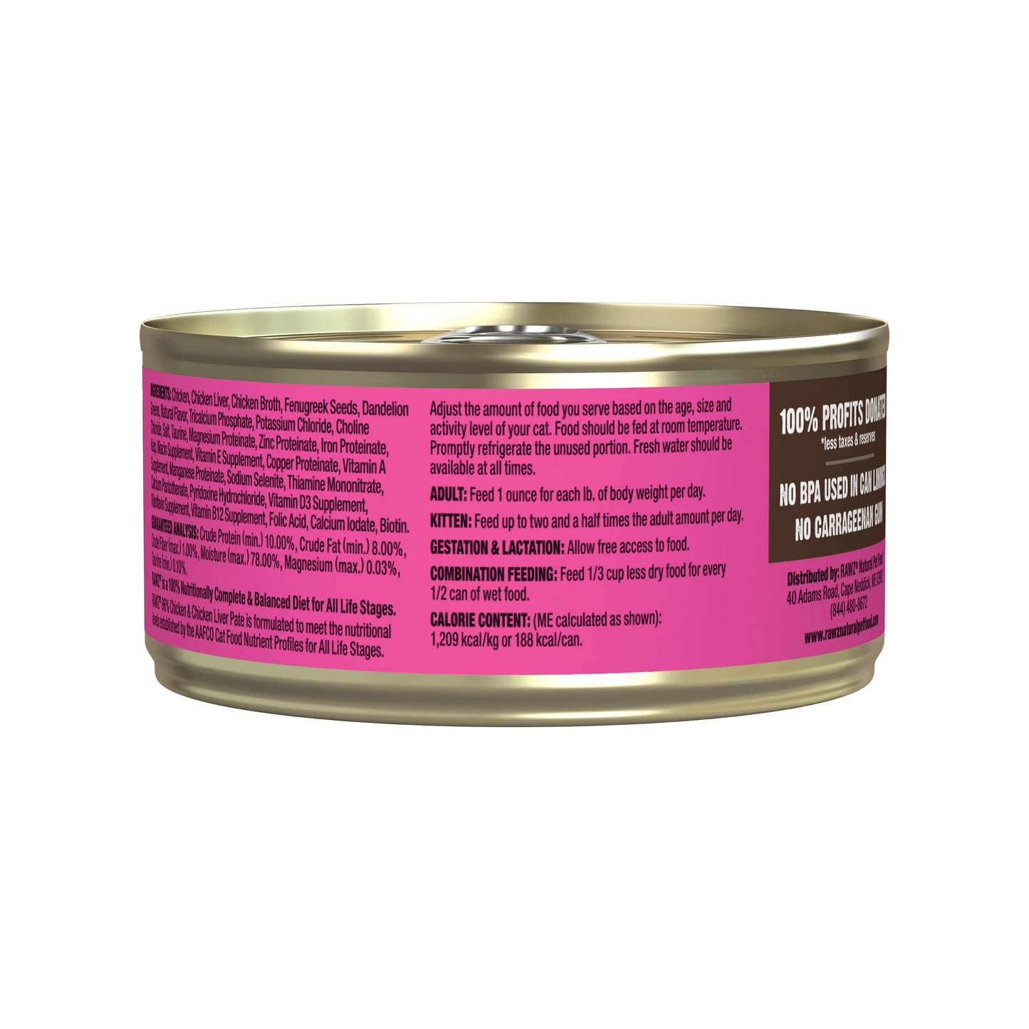 96% Chicken & Chicken Liver Pate Cat Food