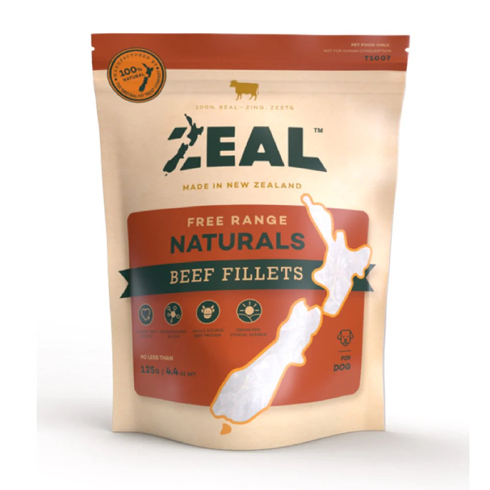 Free Range Naturals Beef Fillets Jerky Dog Treats